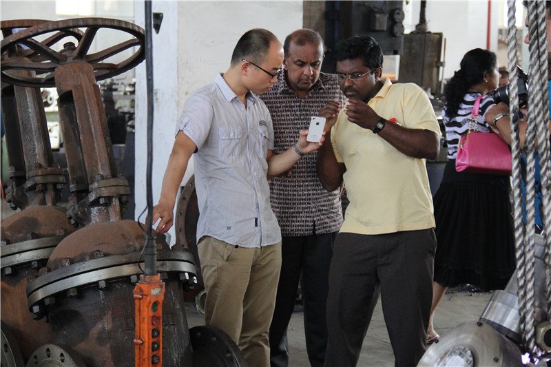 DN950 ball valve inspection