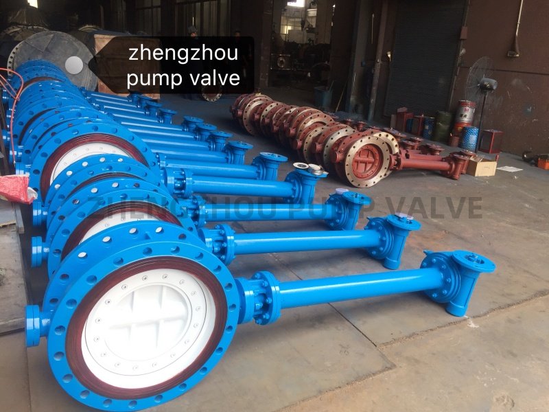 spindle extension butterfly valve